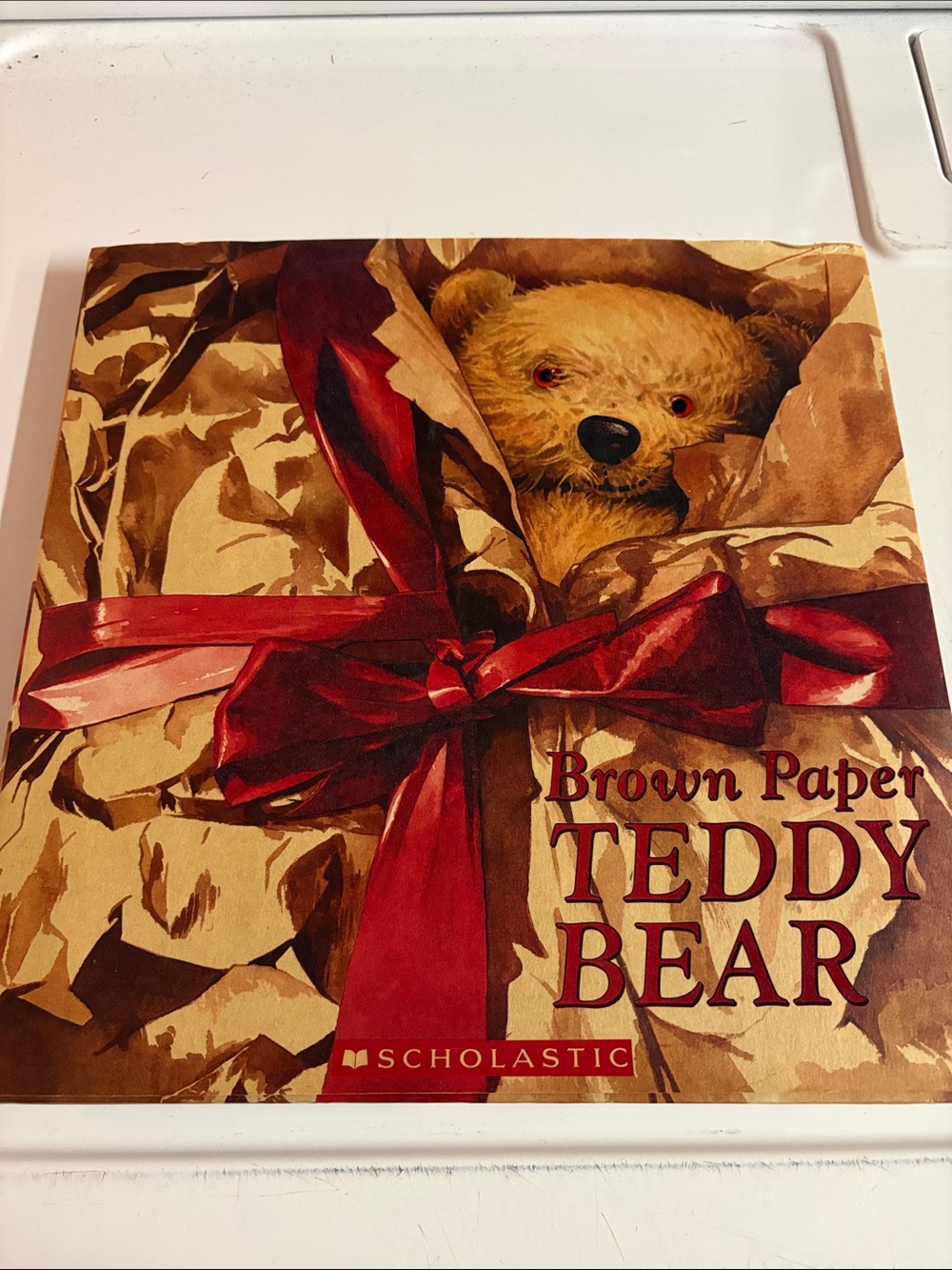 4/$20 Brown Paper Teddy Bear hard cover book